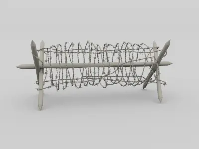 Barb Wire Obstacle 3D model
