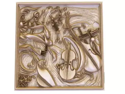 The Golden Symphony of Art 3D model