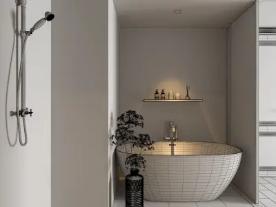 Green Bathroom 3D models 3D model