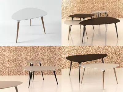 Icicle table series 3D model