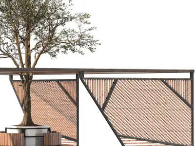 Park Shade Structure 3D model