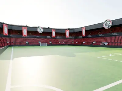 Ajax Football Stadium Low-poly 3D model