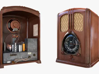 Zenith Walton Radio Model 7-J-232 3D model