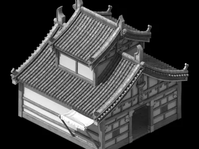 Game Architecture - Blacksmith 2701 3D model