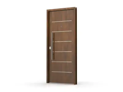 Industrial Steel Door with Frame Fortezza 3D Architectural Model 3D model