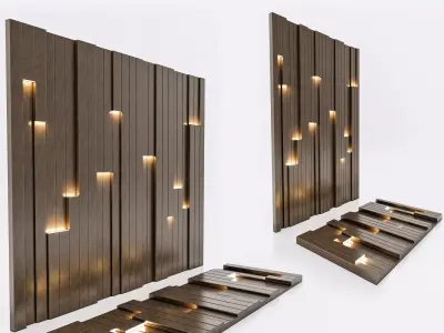 Decorative Wall Panel 3D wall panel 3d panel 3D model