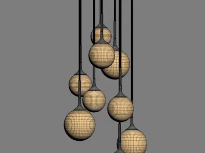 RESTORATION HARDWARE WHITNEY CHANDELIER 3D model
