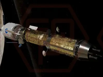 SCI-FI Spaceship Low-poly 3D model