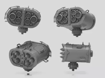 Rocket Pod Iron  v1 3D print model