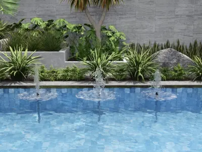 DAISY vert jetters lumion fountains Low-poly 3D model