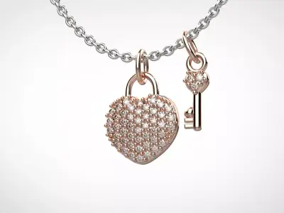 PE1901 Classic Solitaire Pendant half ct CAD STL 18K  1g 3D print model