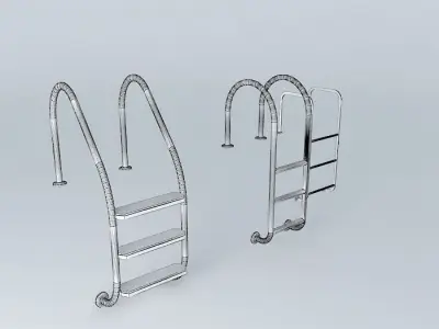 pool and parapet ladders Free 3D model