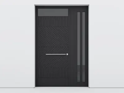 Aluminium door 259 3D model