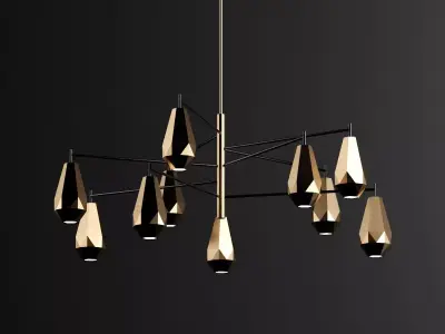 Ceiling light 3D model 2