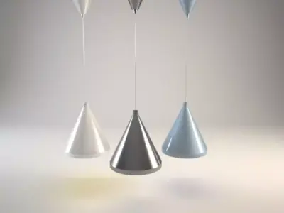 lamps pendant lamp Low-poly 3D model