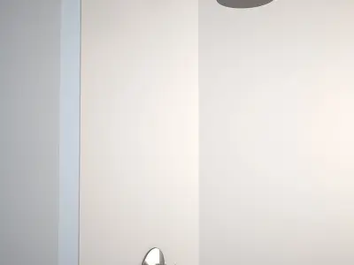 6 Showers Collection stainless steel shower head 3D Model Pack