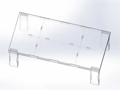 CNC Ready - PLYWOOD DINNER TABLE 3D model