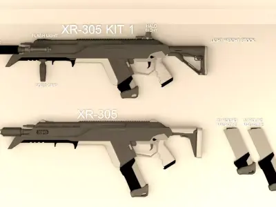 XR-305 RIFLE 3D model