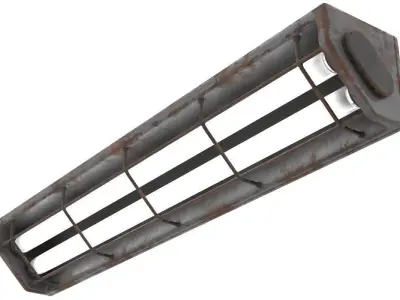 Wall Light 2 Textured 3D model