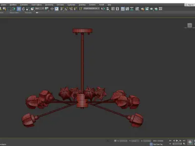 ORION chandelier Low-poly 3D model