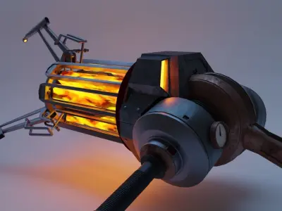 Gravity Gun 3D print model