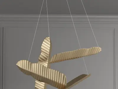 BANANAS panama chandelier 3D model