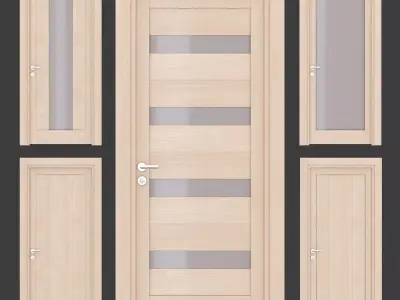 Ital doors Light Oak 1 3D model