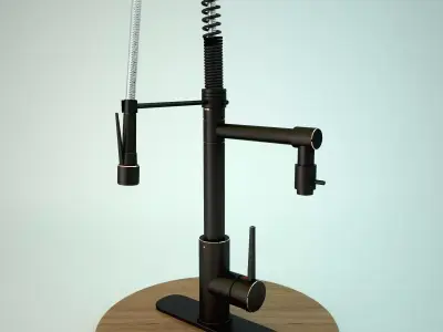 Hight detail Kitchen Faucet 3d model  Free 3D model