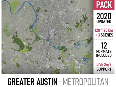 Greater Austin 3D Model Pack