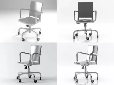 Hudson desk armchair 3D model