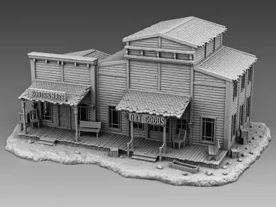 Double house 3D print model