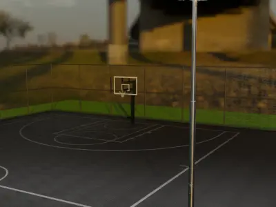LED Floodlight for Court 3D model
