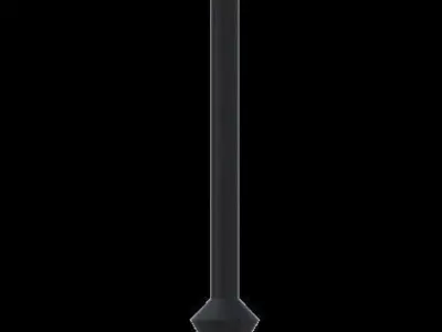 Street light fixture architectural scene lighting for street 3D model