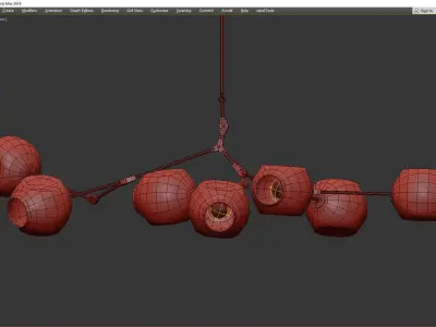 BRANCHING BUBBLES BB 07 Low-poly 3D model