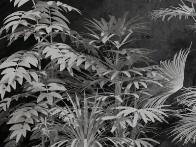 Room plants 3D model