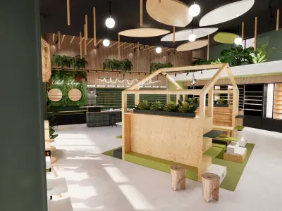  3D interior design shophouse using Sketchup and Enscape 3D print model