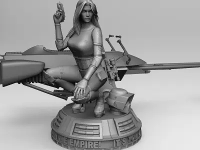 Pin Up Scout Trooper  3D print model