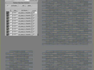 Wall to Wall Carpet Tile No 13 3D model