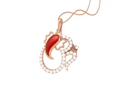 Spiritual Ganesha Pendant 3D print model