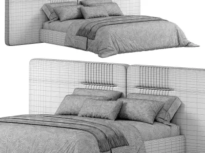  LOREN Bed by Casa Magna 3D model