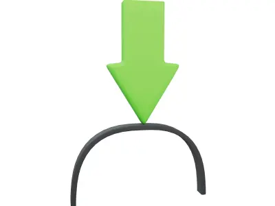 Arrow Hat v1 001 Low-poly 3D model