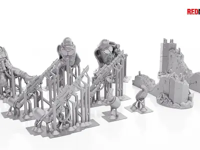 Alpha troops - Snipers of the Imperial Force 3D print model