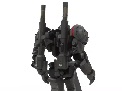 Coyote Tango Jaeger 3D Model  Pacific Rim Mark-1 Jaeger Low-poly 3D model