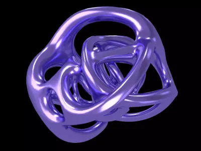 Abstract Shape v40 004 Low-poly 3D model