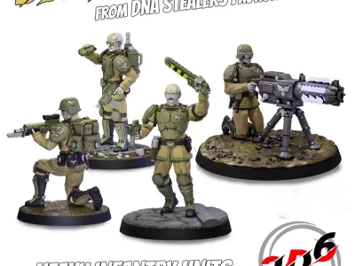 DNA Brothers Platoon DNA Stealers Proxy Genestealers Warhammer 3D print model