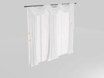 Curtain 3D model 16