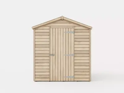 Shiplap Garden Shed Low-poly 3D model