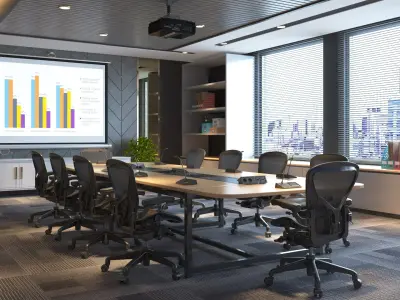  Detailed Office Interior 