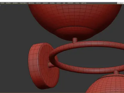 POLDI WALL Low-poly 3D model