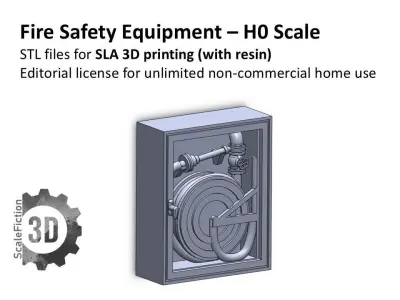 H0 Scale - Fire Safety Equipment 3D print model